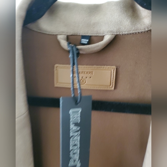 BlankNYC Vegan Suede Trench Coat Ladies Size Small NWT Women's Snack Bar Coat - Picture 4 of 9